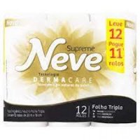 Papel HigiÊnico Neve Supreme Folha Tripla 20m 12un