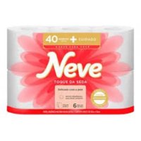 Papel HigiÊnico Neve Folha Dupla 40m 6un