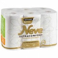 Papel HigiÊnico Neve Ultra Comfort Quatro Folhas 20m 12un