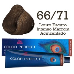 ColoraÇÃo Color Perfect 66/71 Louro Escuro Intenso Marrom Acnzentado 60g