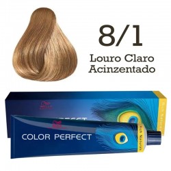 ColoraÇÃo Color Perfect 8/1 Louro Claro Acinzentado