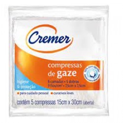 Compressa De Gaze Cremer 15x30cm 5un