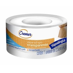 Esparadrapo Cremer HipoalergÊnico ImpermeÁvel 2,5cm X 4,5m