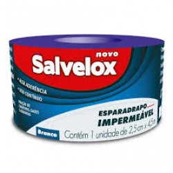 Esparadrapo Salvelox ImpermeÁvel Branco 2,5cm X 4,5m