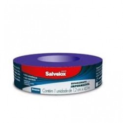 Esparadrapo Salvelox ImpermeÁvel Branco 1,2cm X 4,5m