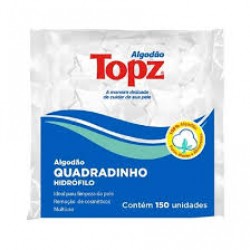 AlgodÃo Topz Quadradinho HidrÓfilo 150un
