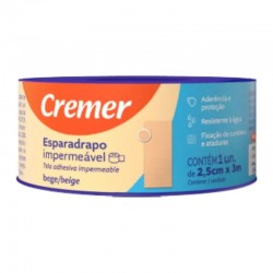 Esparadrapo Cremer ImpermeÁvel Bege 2,5cm X 3m