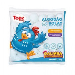 AlgodÃo Topz Em Bolas Galinha Pintadinha 50g