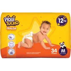 Fralda Piquitucho Mega M 34un