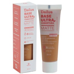 Base LÍquida Dailus Ultra Cobertura Matte D8 MÉdio 28ml