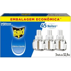 Raid ElÉtrico 45 Noites Refil 32,9ml 3un