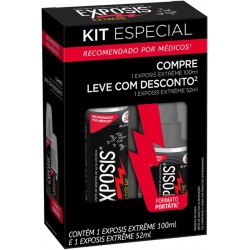 Kit Repelente Exposis Extreme Sem Perfume 100ml + Repelente Spray 52ml