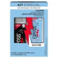 Kit Repelente Exposis Extreme Gel Sem Perfume 100ml + Repelente Exposis Bebe Gel Sem Perfume 117g