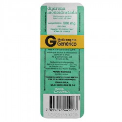 Dipirona Monoidratada 500 Mg Caixa Com 10 Comprimidos
