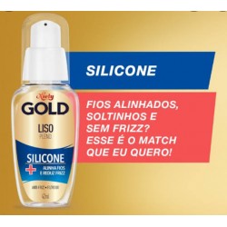Reparador De Pontas Niely Gold Silicone Liso Pleno 42ml