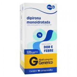 Dipirona Monoidratada 1g 10cpr Gen.ems