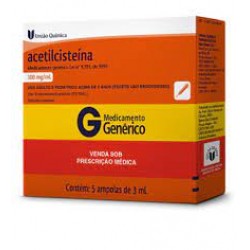Acetilcisteina Inj 5amp.3ml Gen.uniÃo QuÍmica