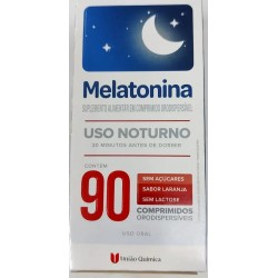 Melatonina OrodispesÍveis 90 Comprimidos UniÃo Quimica