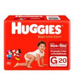 Fralda Huggies Supreme Care Jumbo G 20un