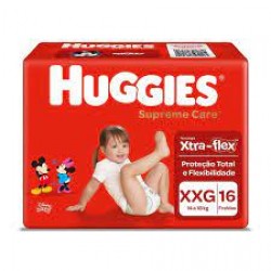 Fralda Huggies Supreme Care Jumbo Xxg 16un