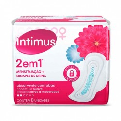 Absorvente Intimus 2 Em 1 Suave Com Abas 8un