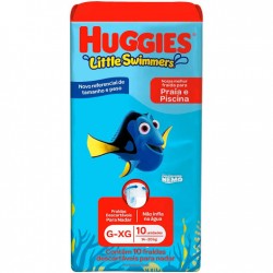 Fralda Huggies Praia E Piscina G/xg 10un