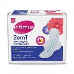 Absorvente Intimus 2 Em 1 Noturno Suave Com Abas 8un