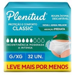 Roupa Íntima Plenitud Classic G/xg 32un