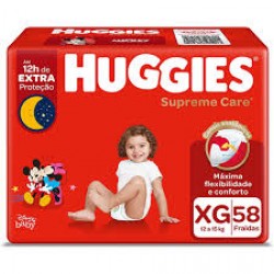 Fralda Huggies Supreme Care Hiper Xg 58un