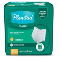 Roupa Íntima Plenitud Classic P/m 8un