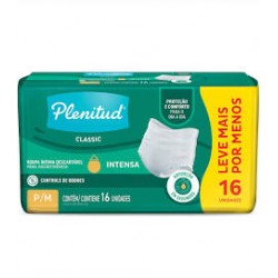 Roupa Íntima Plenitud Classic P/m 16un