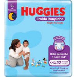 Fralda Huggies Roupinha Tripla ProteÇÃo Mega Xxg 22un