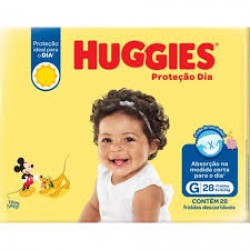 Fralda Huggies ProteÇÃo Dia Jumbo G 28un