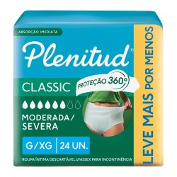 Roupa Íntima Plenitud Classic G/xg 24un