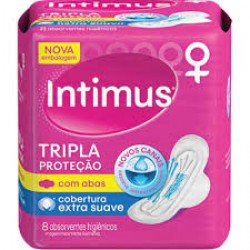 Absorvente Intimus Noturno Suave 45un Com Abas