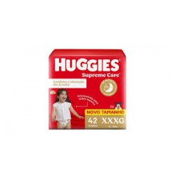 Fralda Huggies Supreme Care Hiper Xxxg 42un