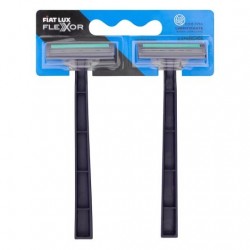 Aparelho De Barbear Fiat Lux Flexor Azul Cabo Longo 2un