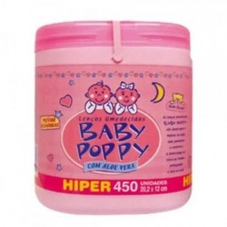 LenÇo Umedecido Baby Poppy Rosa 450un