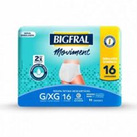 Roupa Íntima Bigfral Moviment Unissex G/xg 16un