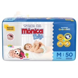 Fralda Turma Da MÔnica Mega M 50un