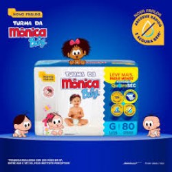 Fralda Turma Da MÔnica Giga G 80un