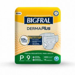 Fralda Bigfral Derma Plus P 9un