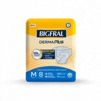 Fralda Bigfral Derma Plus M 8un