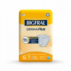 Fralda Bigfral Derma Plus G 7un