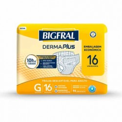 Fralda Bigfral Derma Plus EconÔmica G 16un