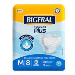 Fralda Bigfral Plus M 8un