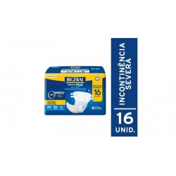 Fralda Bigfral Derma Plus Noturna EconÔmica M 16un
