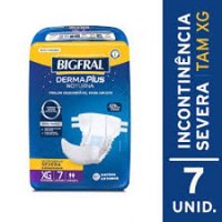 Fralda Bigfral Derma Plus Noturna Xg 7un