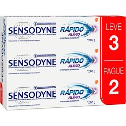 Creme Dental Sensodyne RÁpido AlÍvio 90g Leve3un Pague2un