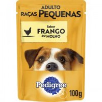 RaÇÃo Pedigree SachÊ Adulto Frango P_q 100g